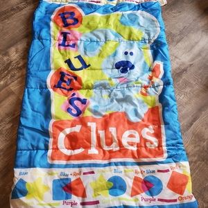 Vintage Blues Clues Sleeping Bag w/ House Backpack